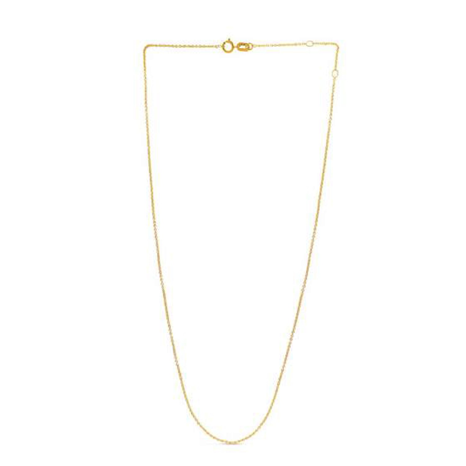 Adjustable Cable Chain in 14k Yellow Gold (0.97 mm) - Image 2