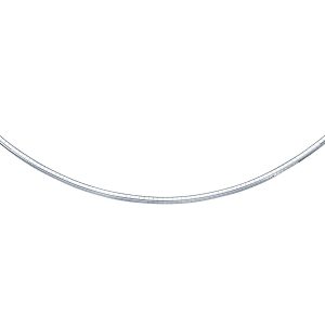 14k White Gold Chain in a Classic Omega (3.00 mm)