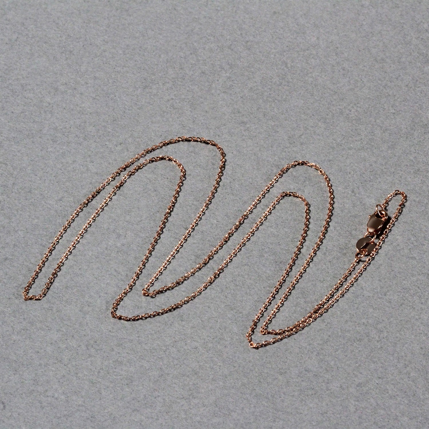 Diamond Cut Cable Link Chain in Rose Gold (0.87 mm) - Image 4