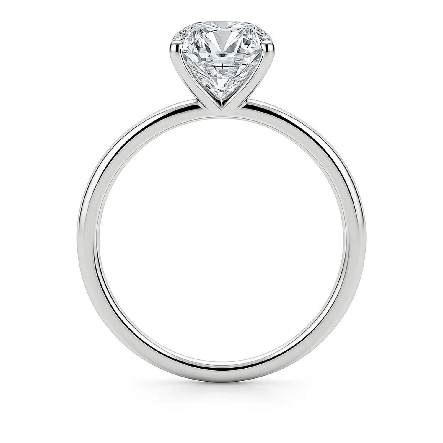 5 Carat Emerald Lab Grown IGI G/VS1 Diamond Solitaire Ring in 14K White Gold - Image 4