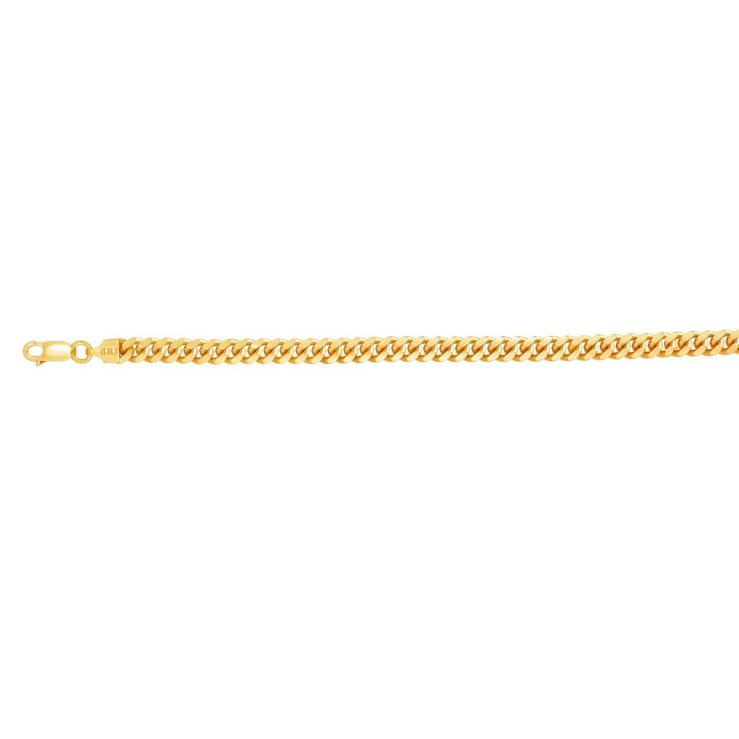 Sterling Silver Yellow Gold Plated Miami Cuban Chain (5.60 mm) - Image 2