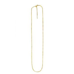 Endless Adjustable Box Chain in 14k Yellow Gold (0.95 mm)