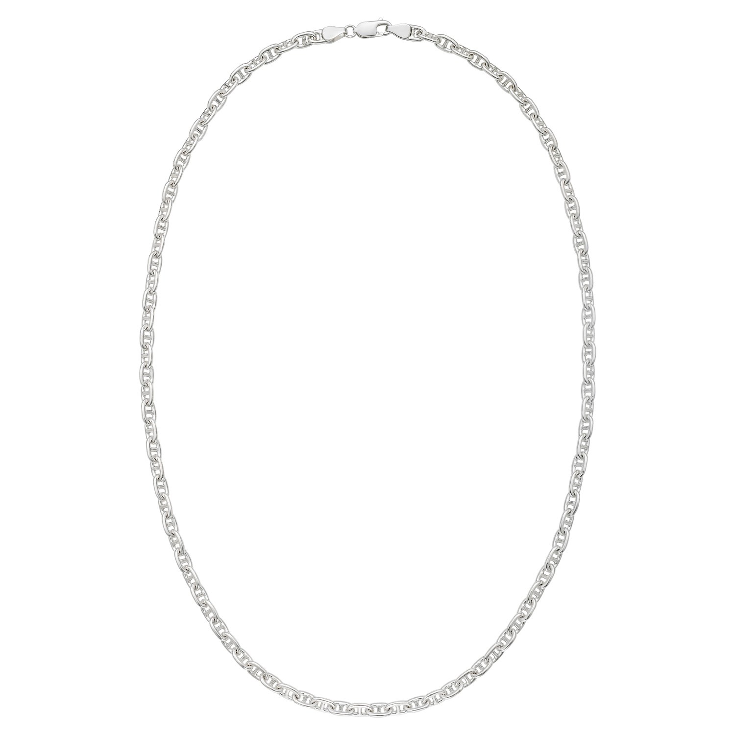 Sterling Silver Anchor Chain Necklace (5.50 mm) - Image 2