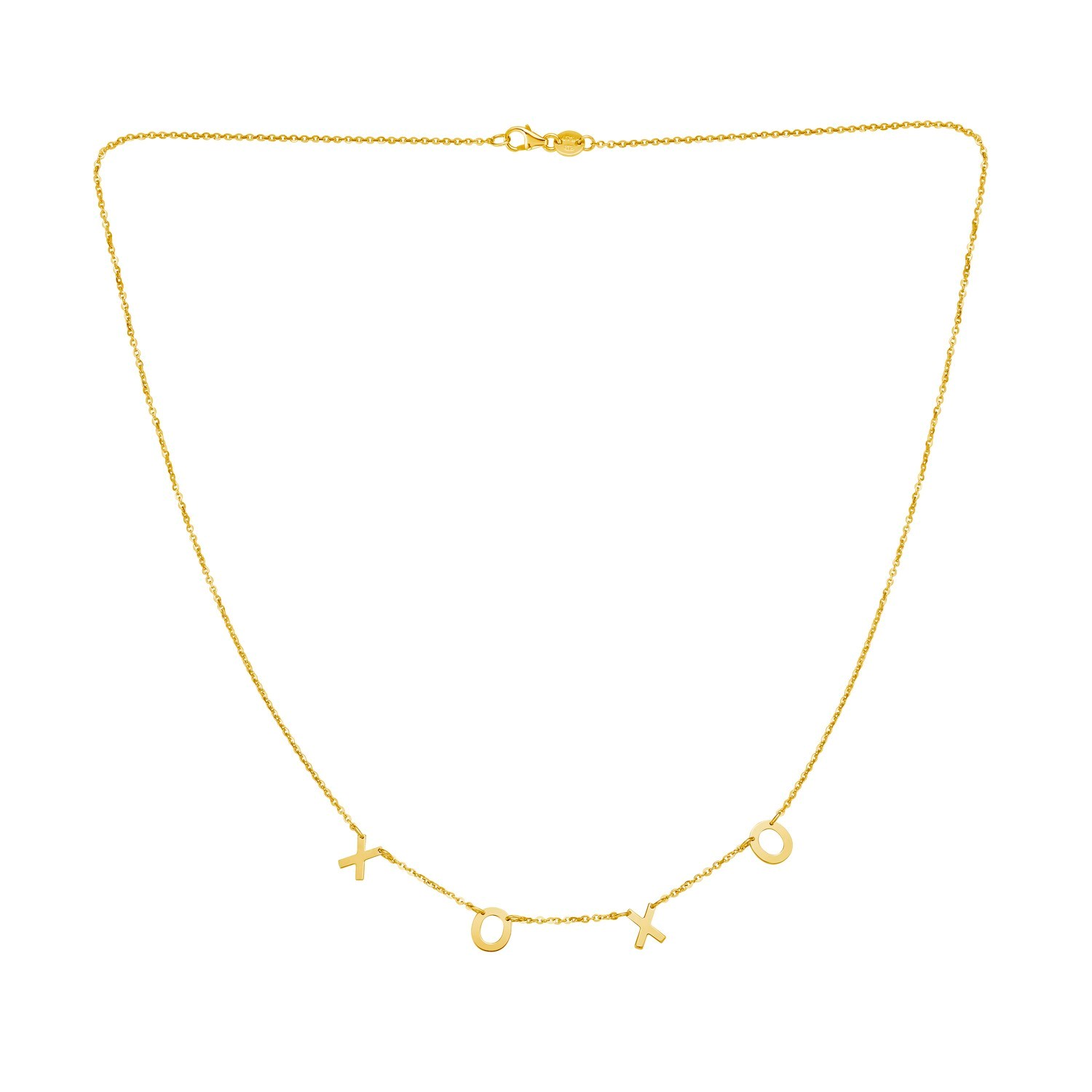 14K Yellow Gold XOXO Necklace - Image 2