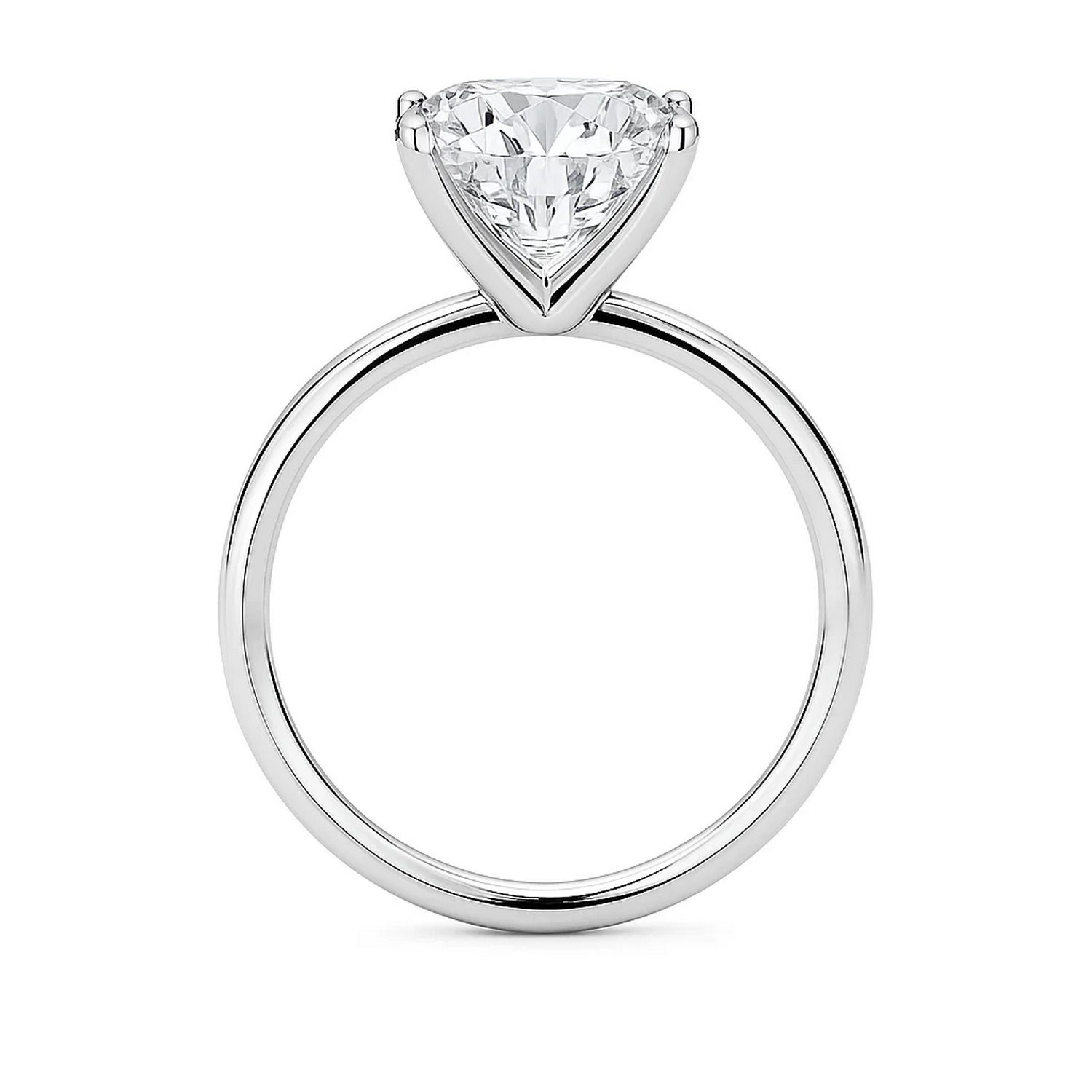 3 Carat Cushion Lab Grown IGI G/VS1 Diamond Solitaire Ring in 14K White Gold - Image 4