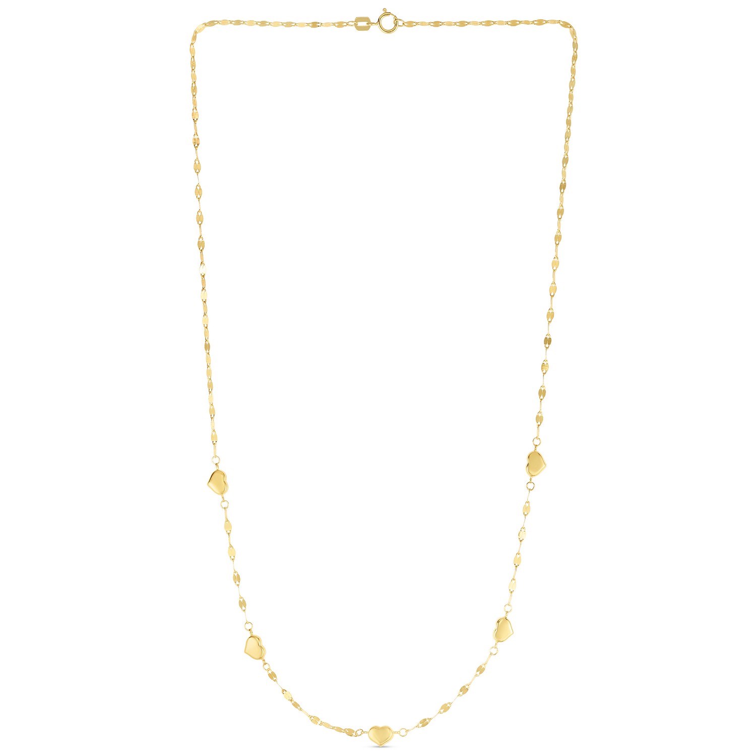14K Yellow Gold Heart Necklace - Image 2