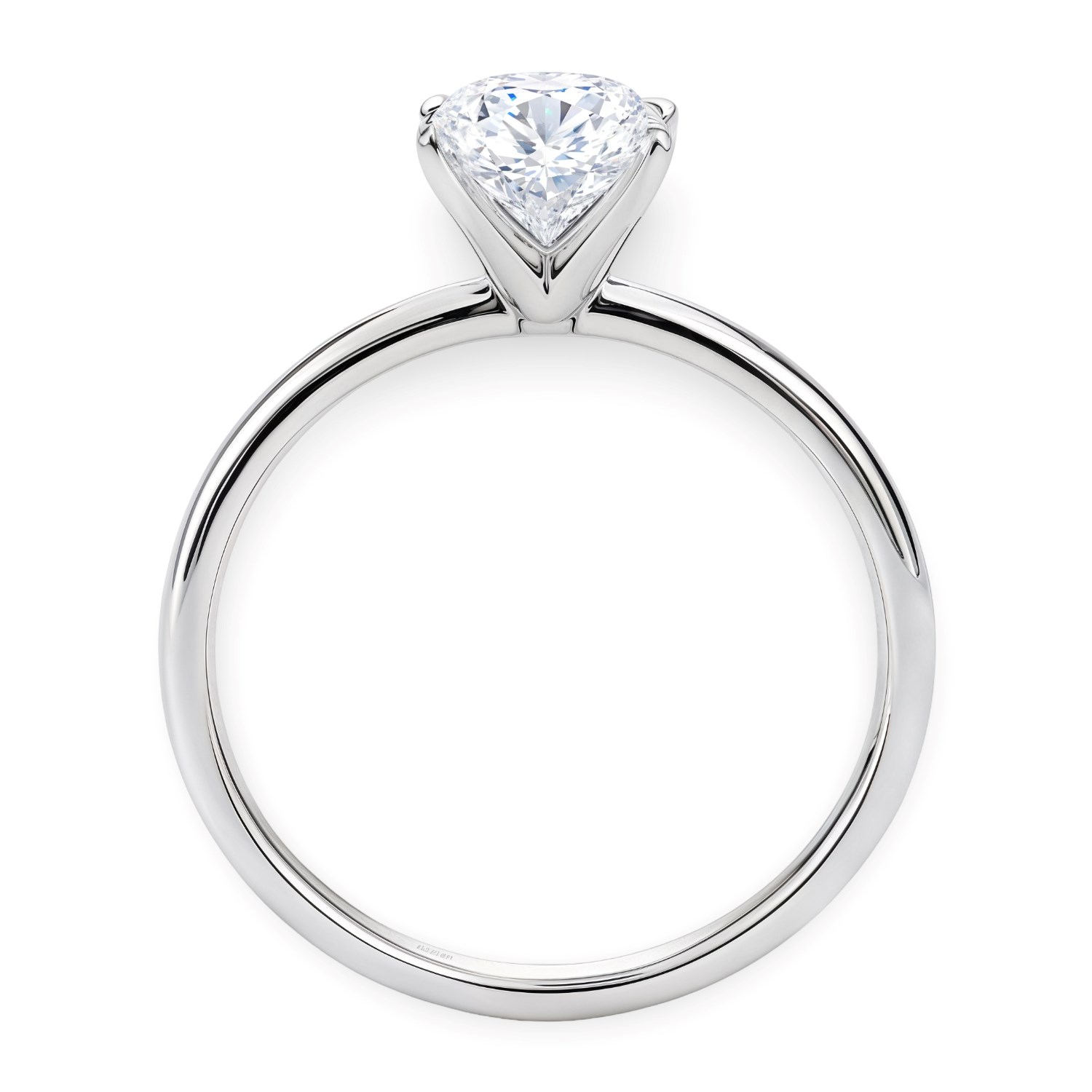 1 1/2 Carat Oval Lab Grown IGI G/VS1 Diamond Solitaire Ring in 10K White Gold - Image 3