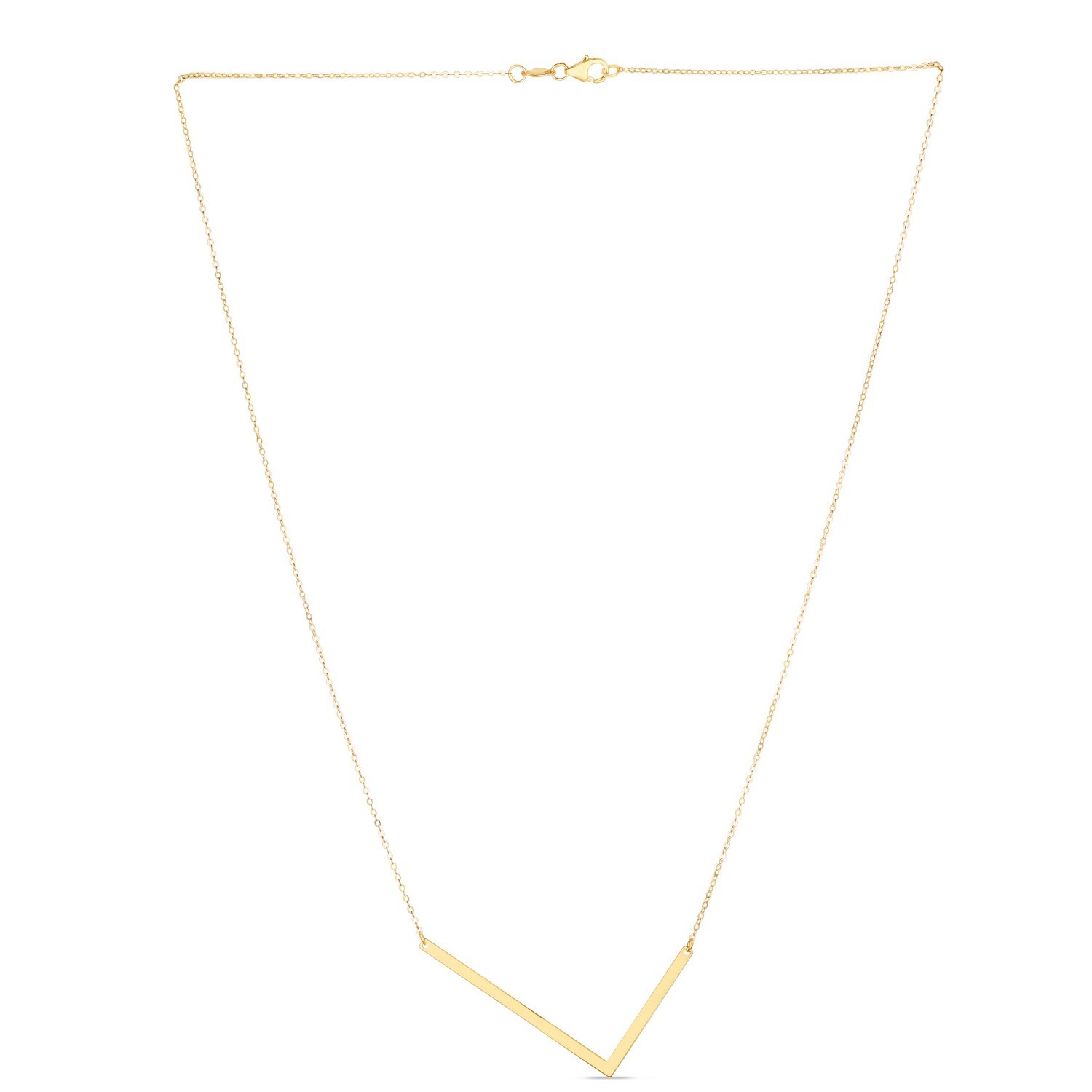 14K Yellow Gold Yours Truly Large Initial L Necklace - Image 2
