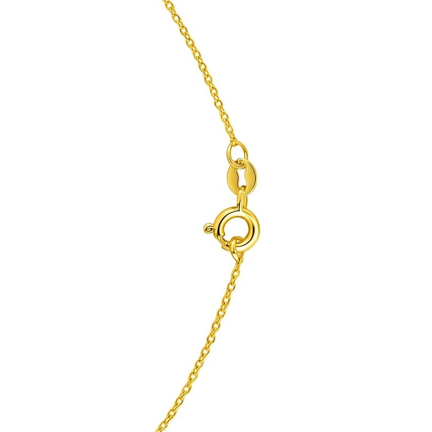 14K Yellow Gold Emerald Cut Garnet Necklace - Image 6