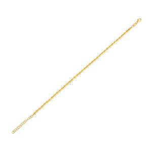 Duo Bead Bracelet in 14K Yellow Gold (3.00mm)