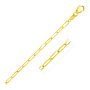 14K Yellow Gold Paperclip Chain (4.0 mm)