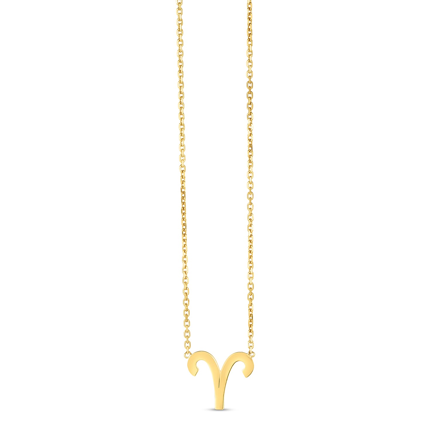 14K Yellow Gold Aries Necklace