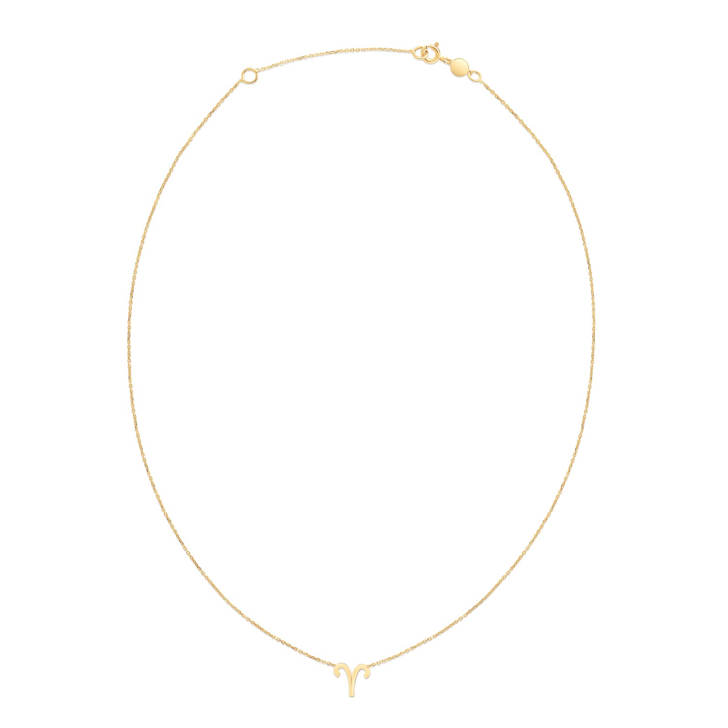 14K Yellow Gold Aries Necklace - Image 2