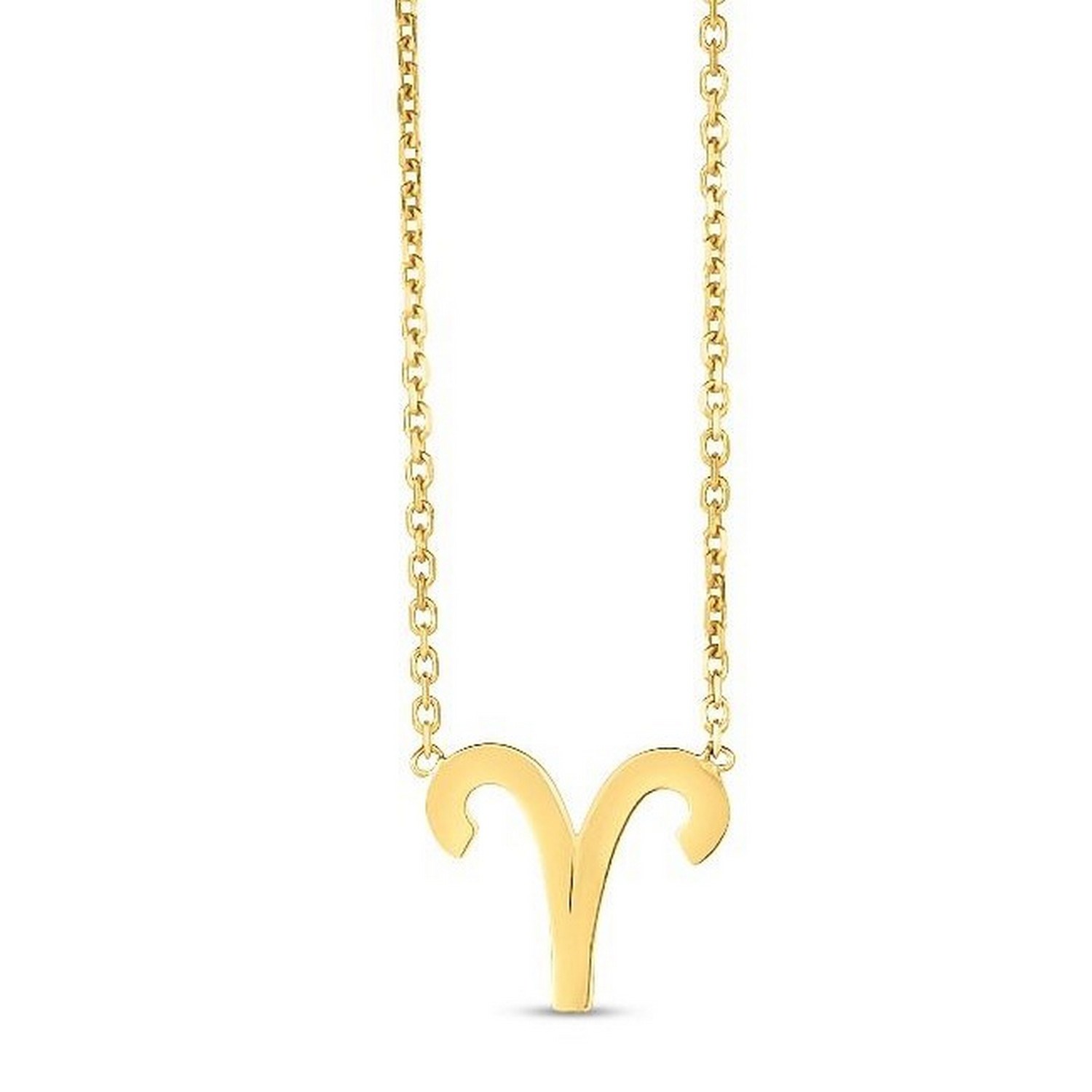 14K Yellow Gold Aries Necklace - Image 3