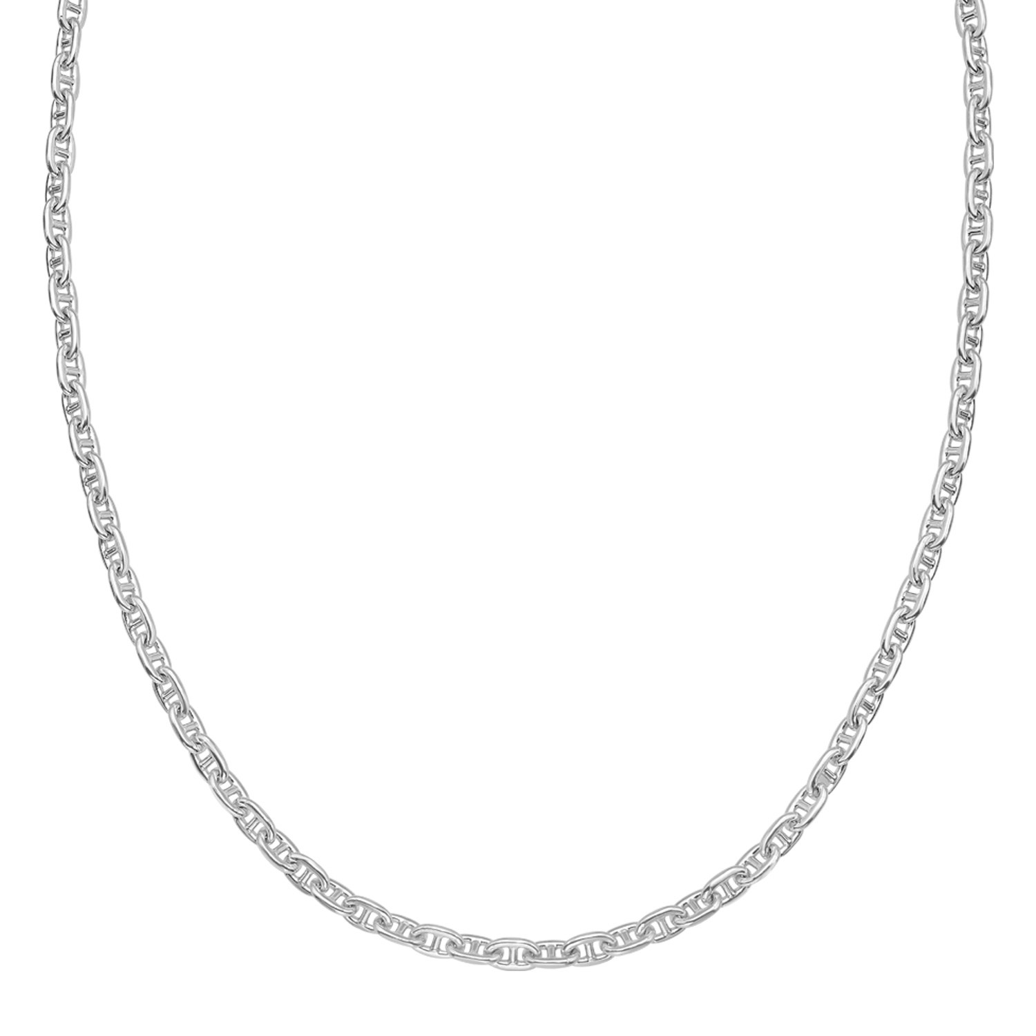Sterling Silver Anchor Chain Necklace (4.30 mm)