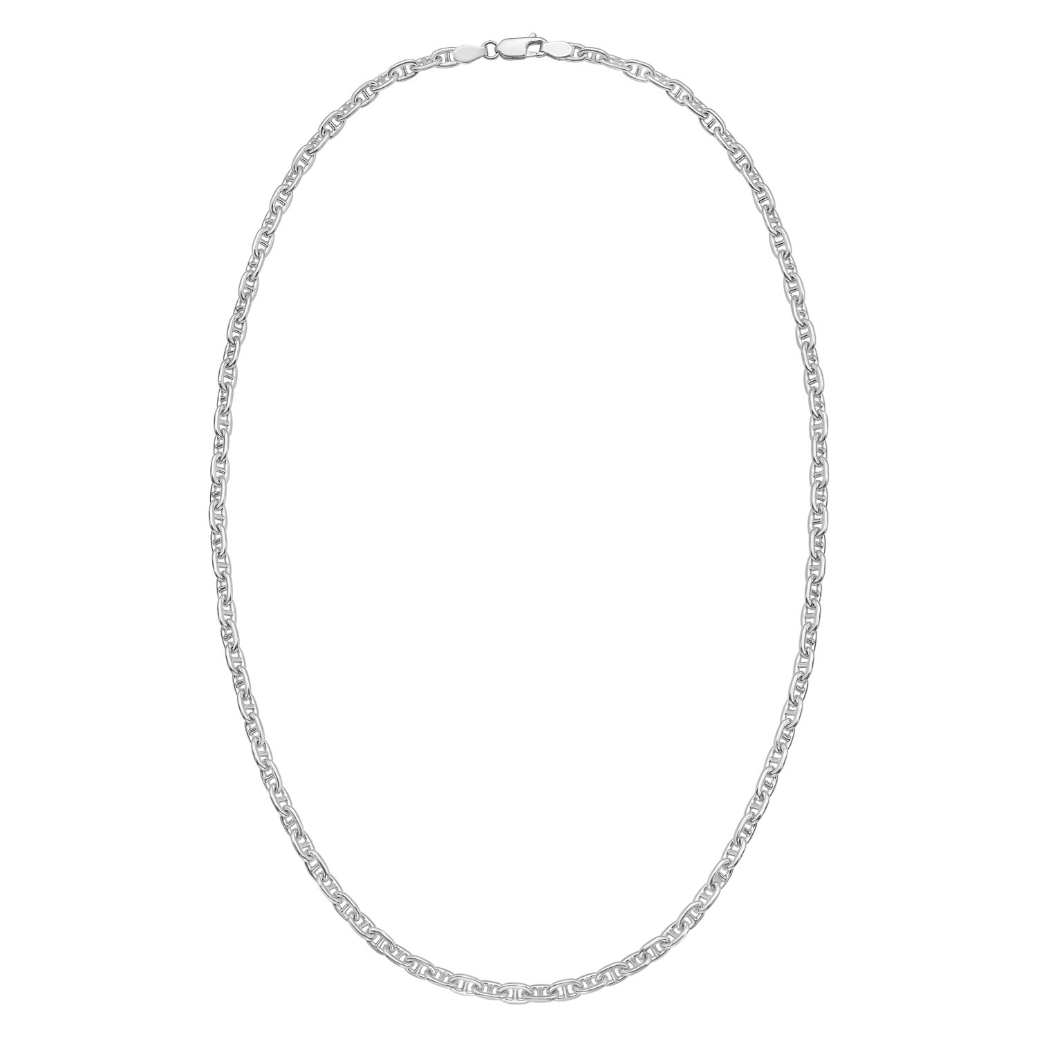 Sterling Silver Anchor Chain Necklace (4.30 mm) - Image 2