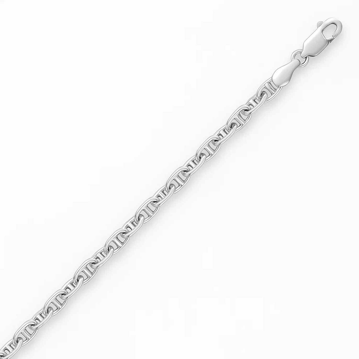 Sterling Silver Anchor Chain Necklace (4.30 mm) - Image 3