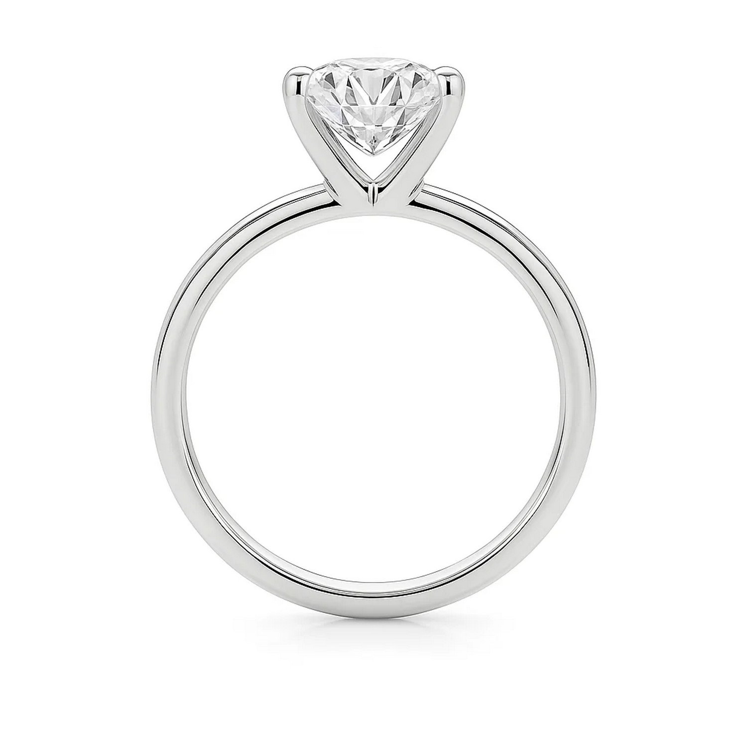 2 Carat Princess Lab Grown IGI G/VS1 Diamond Solitaire Ring in 14K White Gold - Image 4