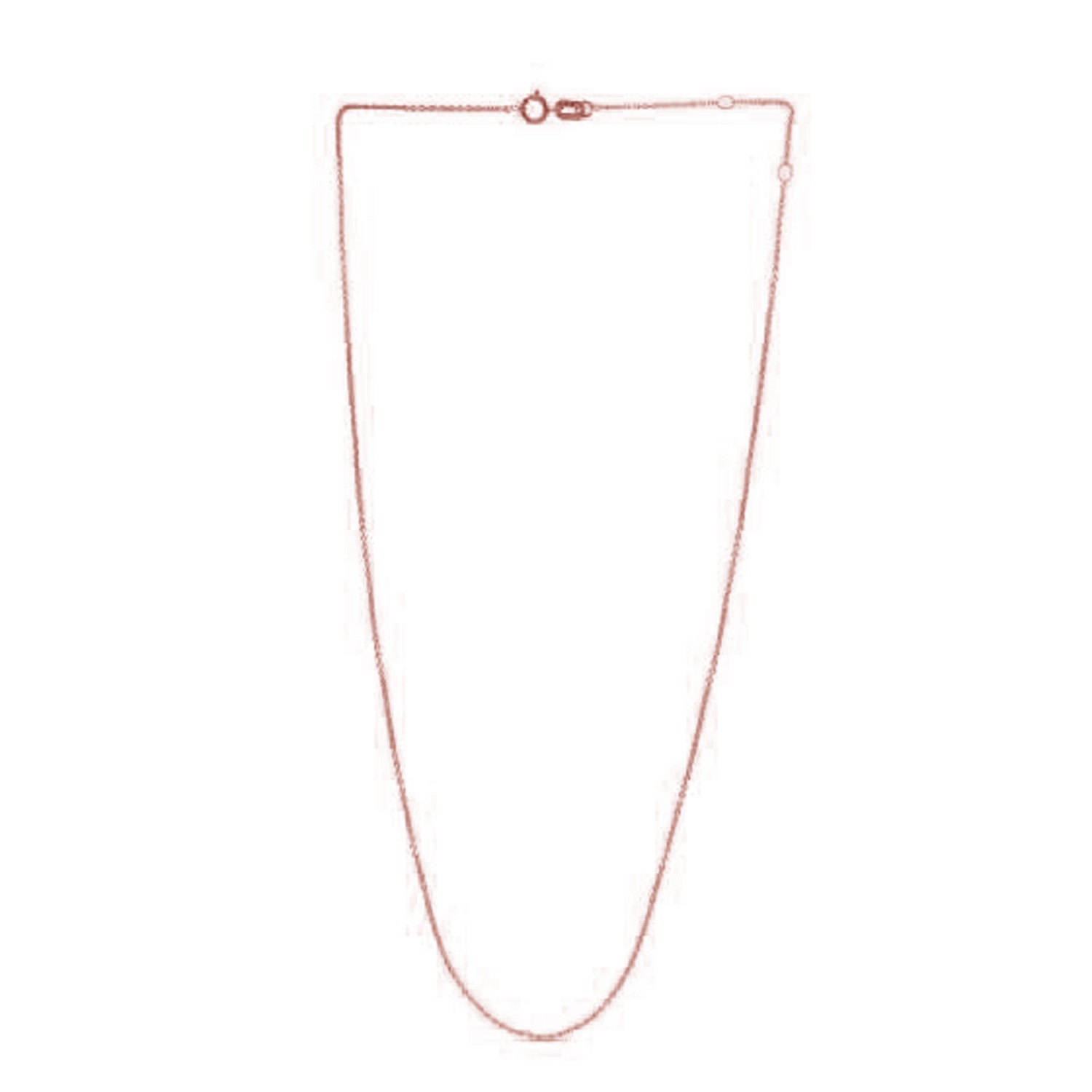 Adjustable Cable Chain in 14k Rose Gold (0.97 mm) - Image 2