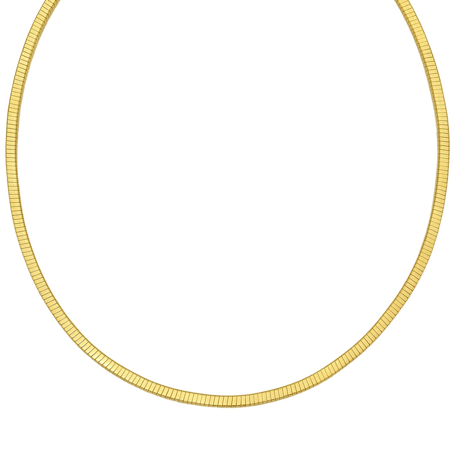 Gold Over Sterling Silver Cubogas Chain Necklace
