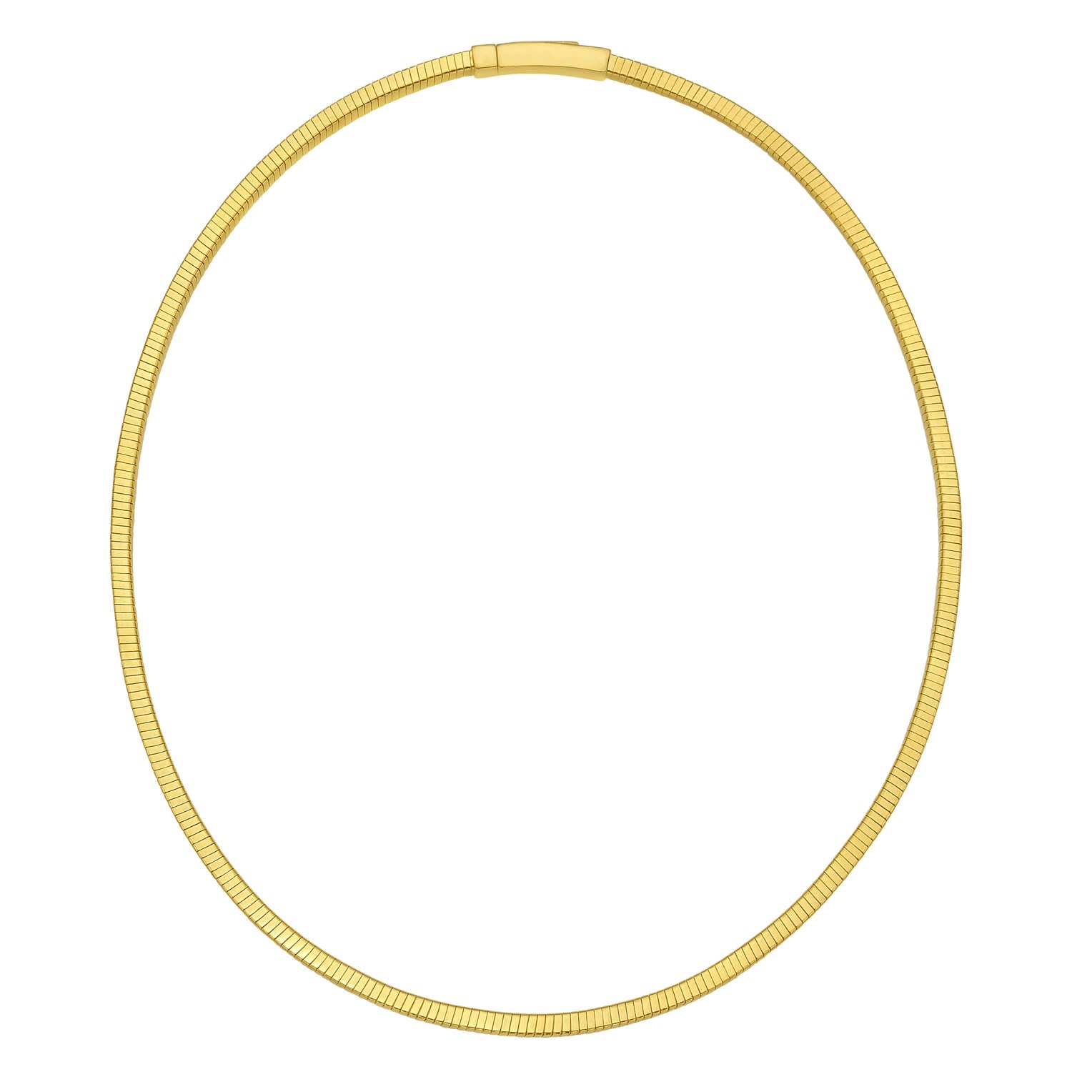 Gold Over Sterling Silver Cubogas Chain Necklace - Image 2