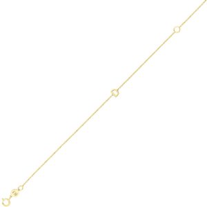 14K Yellow Gold Mini Initial D Bracelet