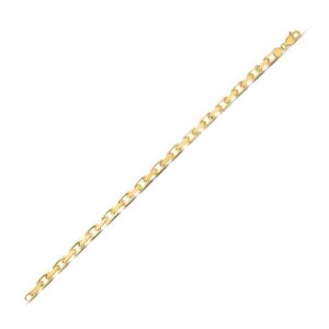 14k Yellow Gold French Cable Chain Bracelet  (4.80 mm)