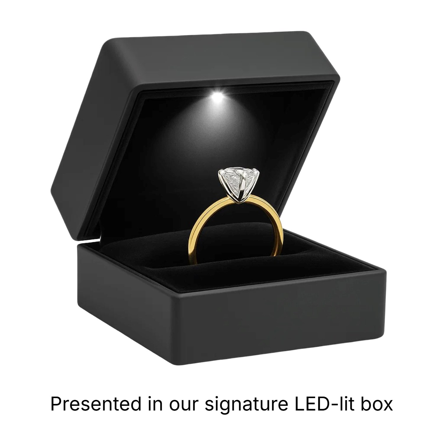 2 Carat Oval Lab Grown IGI G/VS1 Diamond Solitaire Ring in 14K Yellow Gold - Image 5